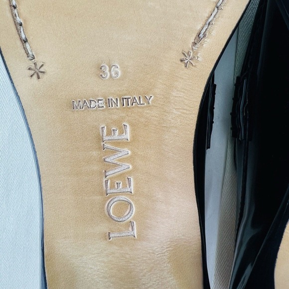 Loewe Black Patent Leather Loafers - Picture 12 of 14